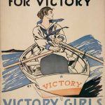 every girl pulling for victory poster
